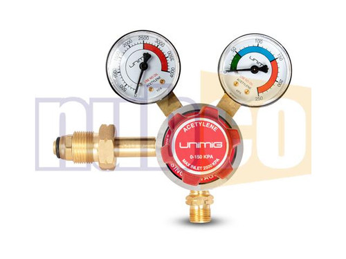 TWIN GAUGE (SIDE ENTRY) ACETLYENE REGULATOR
