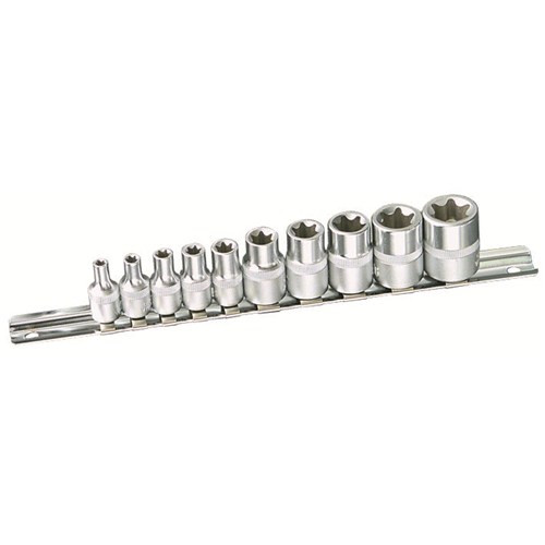 10PCE 1/4\" TORX SOCKET SET