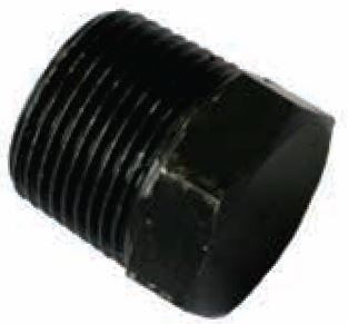 15MM BLACK STEEL HEX PLUGS