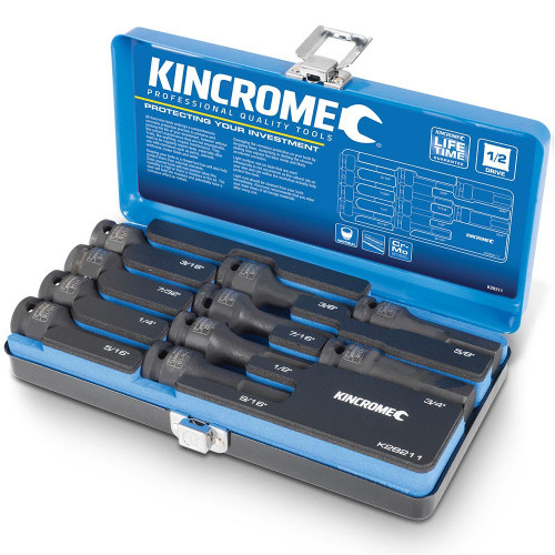 10PCE 1/2\" DR IMPERIAL HEX IMPACT SOCKET SET
