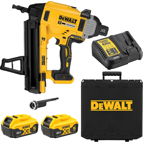 18V XR 415MM CONCRETE NAILER 2X5AH BAT,CHRG&TSTAK CASE