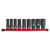 9PC 1/2\" DRV SAE DEEP 6PT SHOCKWAVE IMPACT SOCKET RAIL SET