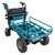 18V BRUSHLESS WHEELBARROW W/ MANUAL DUMP & PIPE FRAME