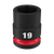 1/2\" DRIVE 19MM STD 6 POINT SHOCKWAVE IMPACT SOCKET