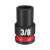 3/8\" DRIVE 3/8\" STD 6 POINT SHOCKWAVE IMPACT SOCKET