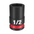 3/8\" DRIVE 1/2\" STD 6 POINT SHOCKWAVE IMPACT SOCKET