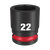 1/2\" DRIVE 22MM STD 6 POINT SHOCKWAVE IMPACT SOCKET