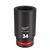 3/4\" DRIVE 34MM DEEP 6 POINT SHOCKWAVE IMPACT SOCKET