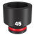 3/4\" DRIVE 45MM STD 6 POINT SHOCKWAVE IMPACT SOCKET