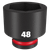 3/4\" DRIVE 48MM STD 6 POINT SHOCKWAVE IMPACT SOCKET