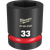 1\" DRIVE 33MM STD 6 POINT SHOCKWAVE IMPACT SOCKET