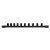 10PC 3/8\" DRIVE STANDARD METRIC SOCKET SET ON RAIL