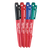 INKZALL 4PK BLK/BLU/RED/GR FINE POINT COLOURED MARKERS