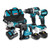 18V 4PCE B/LESS COMBO KIT 2X5AH BAT, CHARG & TOOL BAG