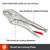 3PCE - 5\", 7\" & 10\" CURVED JAW LOCKING PLIER SET
