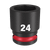 1/2\" DRIVE 24MM STD 6 POINT SHOCKWAVE IMPACT SOCKET