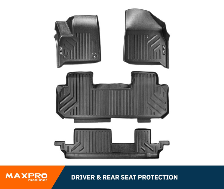 Floor Liners 1ST+2ND+3RD Row Set Bench Seat
