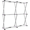 Hopup 5ft Backlit Straight Tabletop Tension Fabric Display. Hopup 5ft Backlit Straight Tabletop Tension Fabric Display.