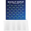 Hopup 5ft Backlit Straight Tabletop Tension Fabric Display Hopup 5ft Backlit Straight Tabletop Tension Fabric Display