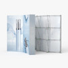 8ft Curved ReadyPop Fabric Display Front and Back