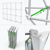 8ft Curved ReadyPop Fabric Display Details
