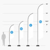 Feather Flag Height Options Feather Flag Height Options