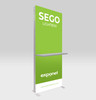 3.3 x 7.4ft. SEGO Modular Double-Sided Lightbox Display with shelf