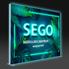 9.4ft x 7.4ft SEGO Modular Double-Sided Lightbox Display