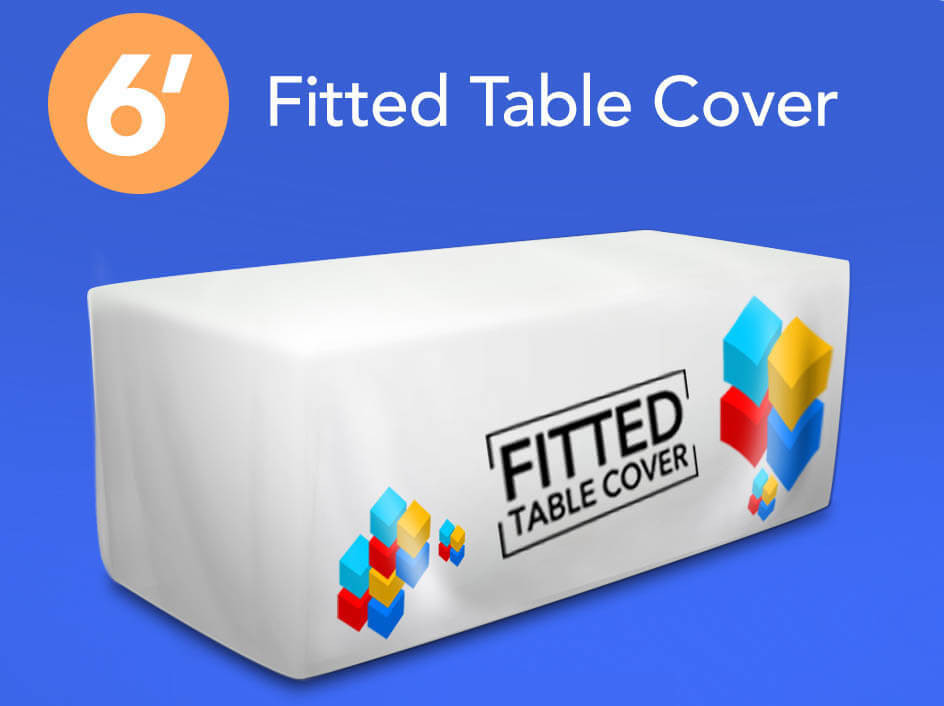 6 Table Cover 6ft Fitted Table Covers - exponetUSA.com