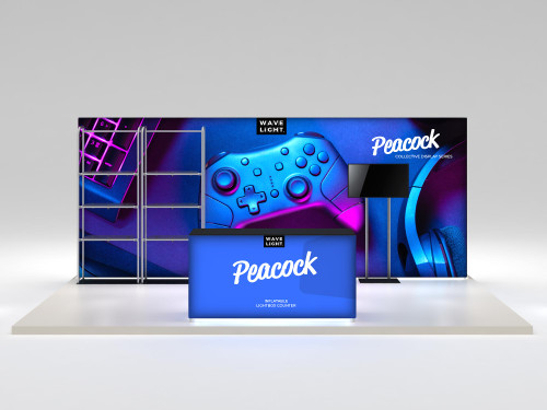 PEACOCK - 10x20' Inline Display