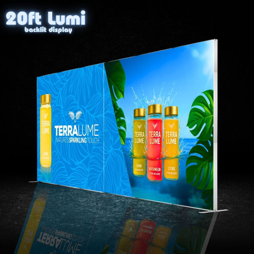 20ft Lumi Backlit SEG Fabric Display