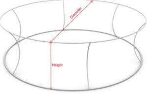 Circle Hanging Sign Frame