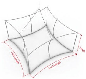 Curved Square Hanging Sign Frame