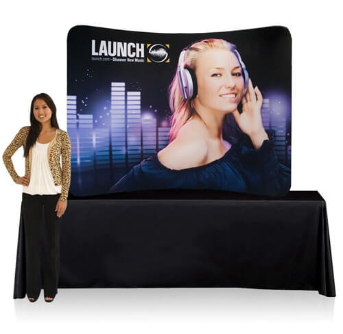 8ft Table Top EZ Tube Fabric Display
