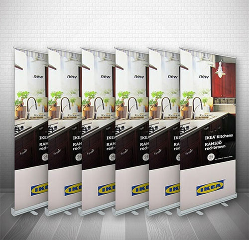 33" x 81" Econo Banner Stand 6-Pack