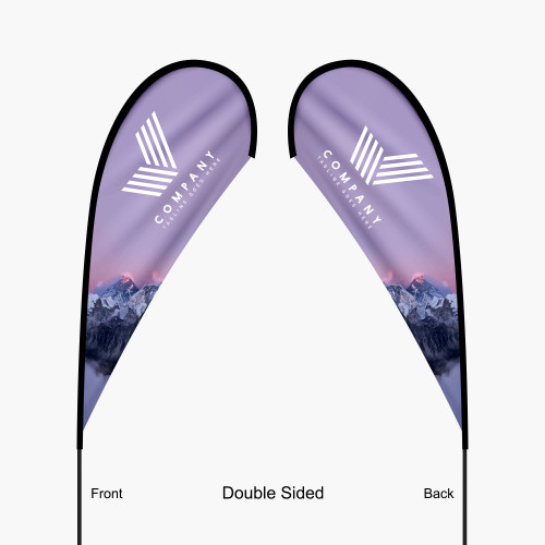 Teardrop Flag 7ft Small Double-Sided