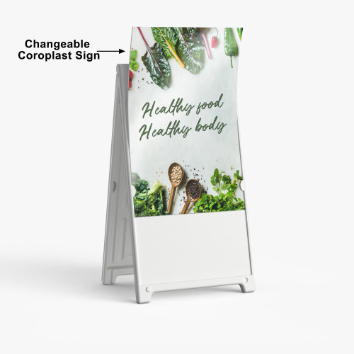 Deluxe Signicade A-Frame Changeable Coroplast Sign