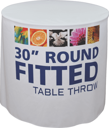 Fitted Round Table Throw, 30" x 42"