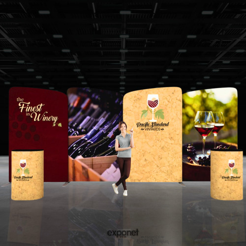 EZ Tube Connects 20ft KIT D Fabric Display