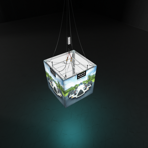 Top_WAVELIGHT® CASONARA BLIMP CUBE 360º HANGING LIGHT BOX - 100L