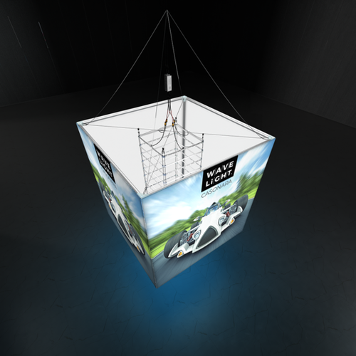 Above_WAVELIGHT® CASONARA BLIMP CUBE 360º HANGING LIGHT BOX - 200L