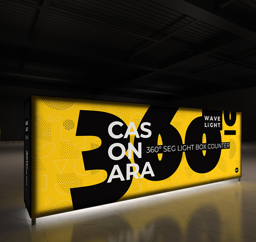 10ft WAVELIGHT® CASONARA BACKLIT COUNTER 300M