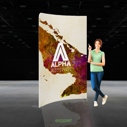 MODULATE 5x8FT DISPLAY BANNER 01 Left Concave