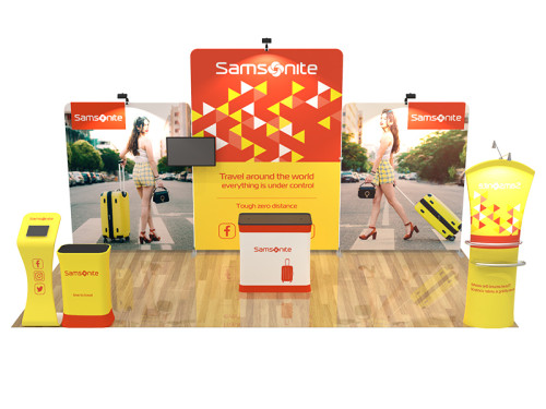 10X20ft Expo Merchandiser L Fabric Display Package (1020EML)