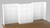 GOGO Slat Wall Display - Basic White