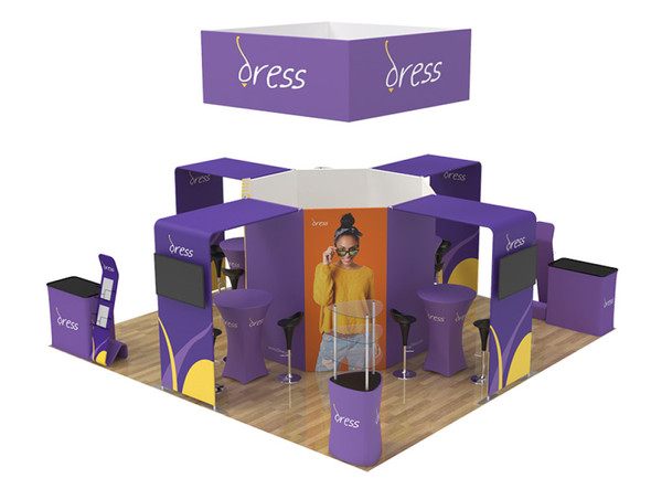 20X20ft Expo Merchandiser 51 Fabric Display Package (2020EM051)