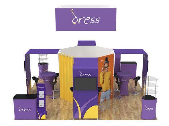 20X20ft Expo Merchandiser 51 Fabric Display Package (2020EM051)