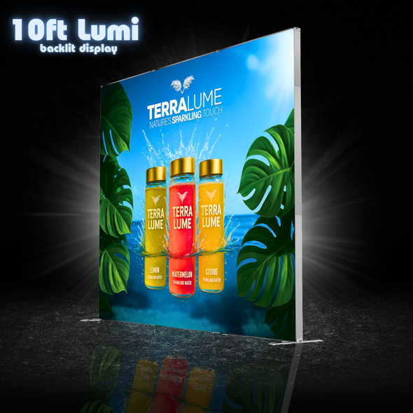10ft Lumi Backlit SEG Fabric Display (10LUMSEG)