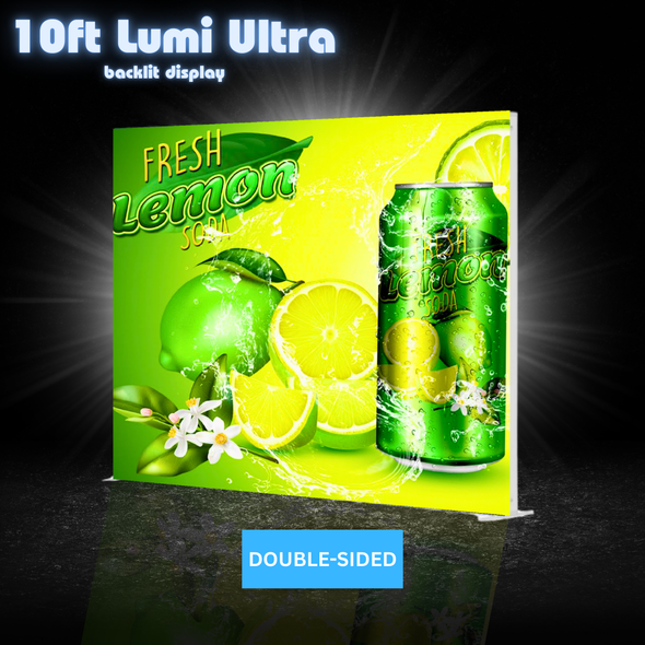 10ft Lumi Ultra Backlit SEG Fabric Display