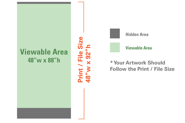 SuperScreenXL 60 Table Top Banner Stand